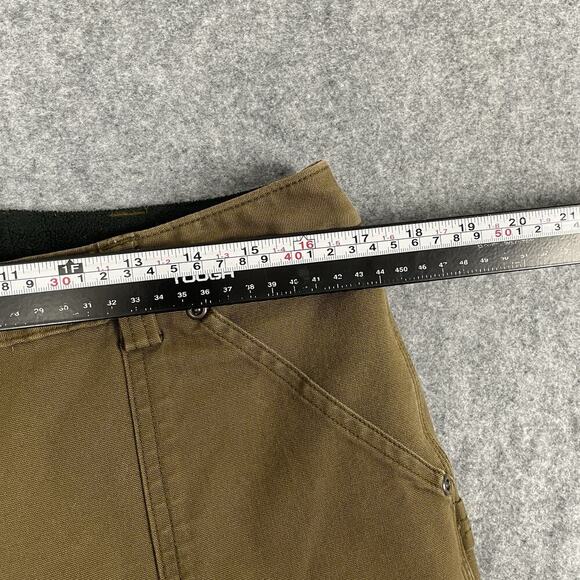 Duluth Trading DuluthFlex Fire Hose Relaxed Leg Cargo Pant Women 14 Fleece Lined - Picture 13 of 16